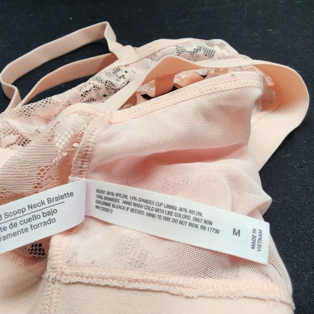 NWT Auden Lightly Lined Scoop Neck Bralette
